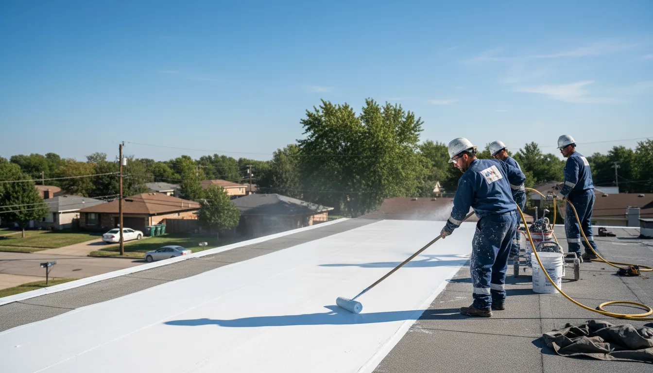Commercial roof coating in Earl Park, IN near me